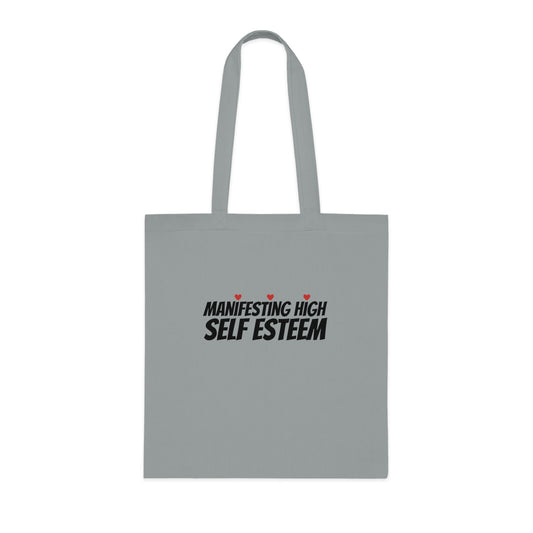 Manifesting High Self Esteem (Hearts) Cotton Tote
