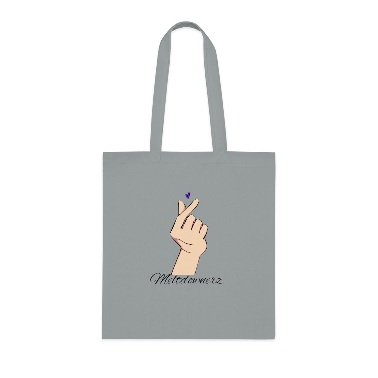 Meltdownerz Blue Heart Cotton Tote