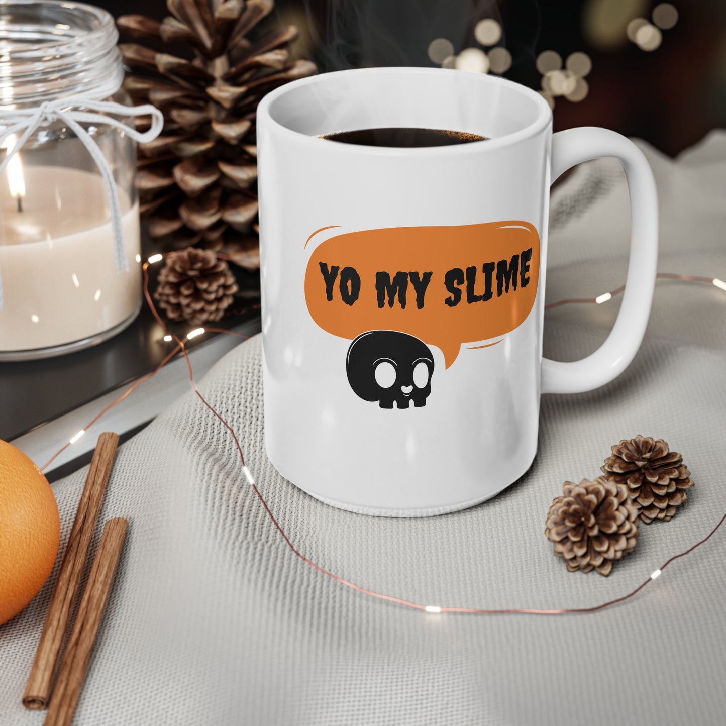 Yo My Slime Ceramic Coffee Cup, 15oz