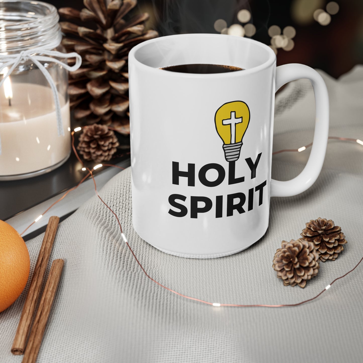 Holy Spirit (1) Ceramic Coffee Cup, 15oz