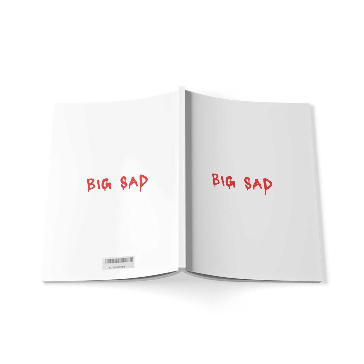 Big Sad Softcover Notebook, A5