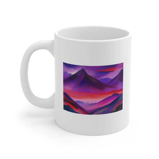 The Time Before Land Mountains 11oz White Mug