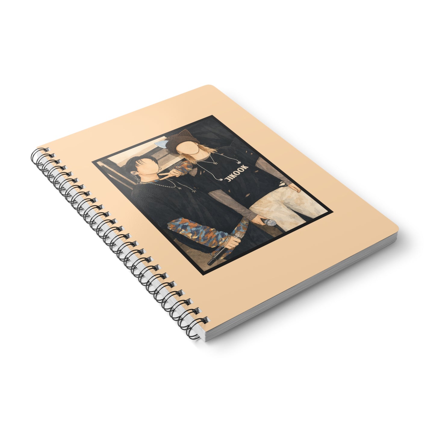 Jikook (Jimin & Jungkook) Wirobound Softcover Notebook, A5