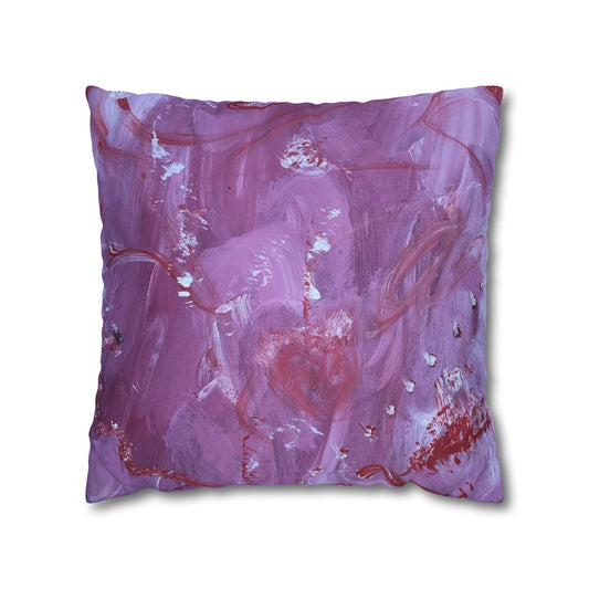 Bloody Valentine Square Poly Canvas Pillowcase