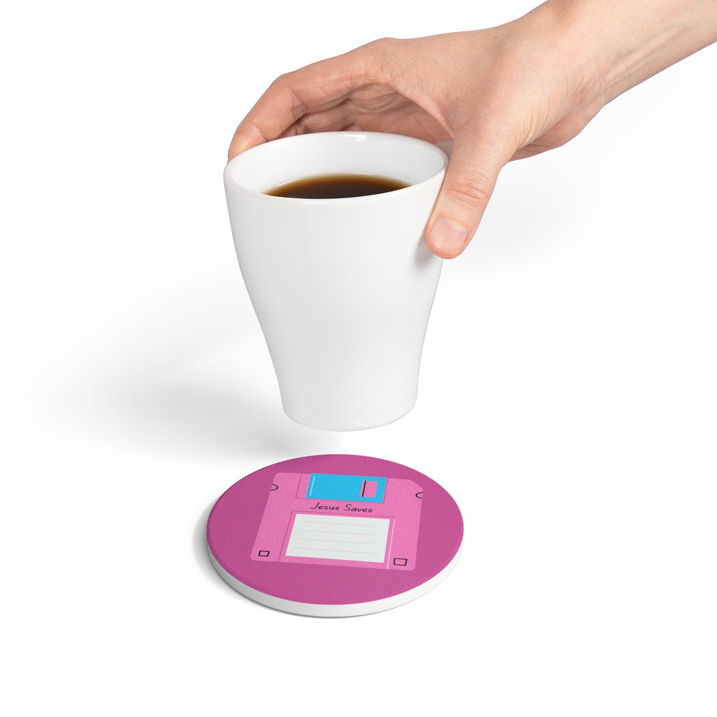 Jesus Saves Ceramic Coaster