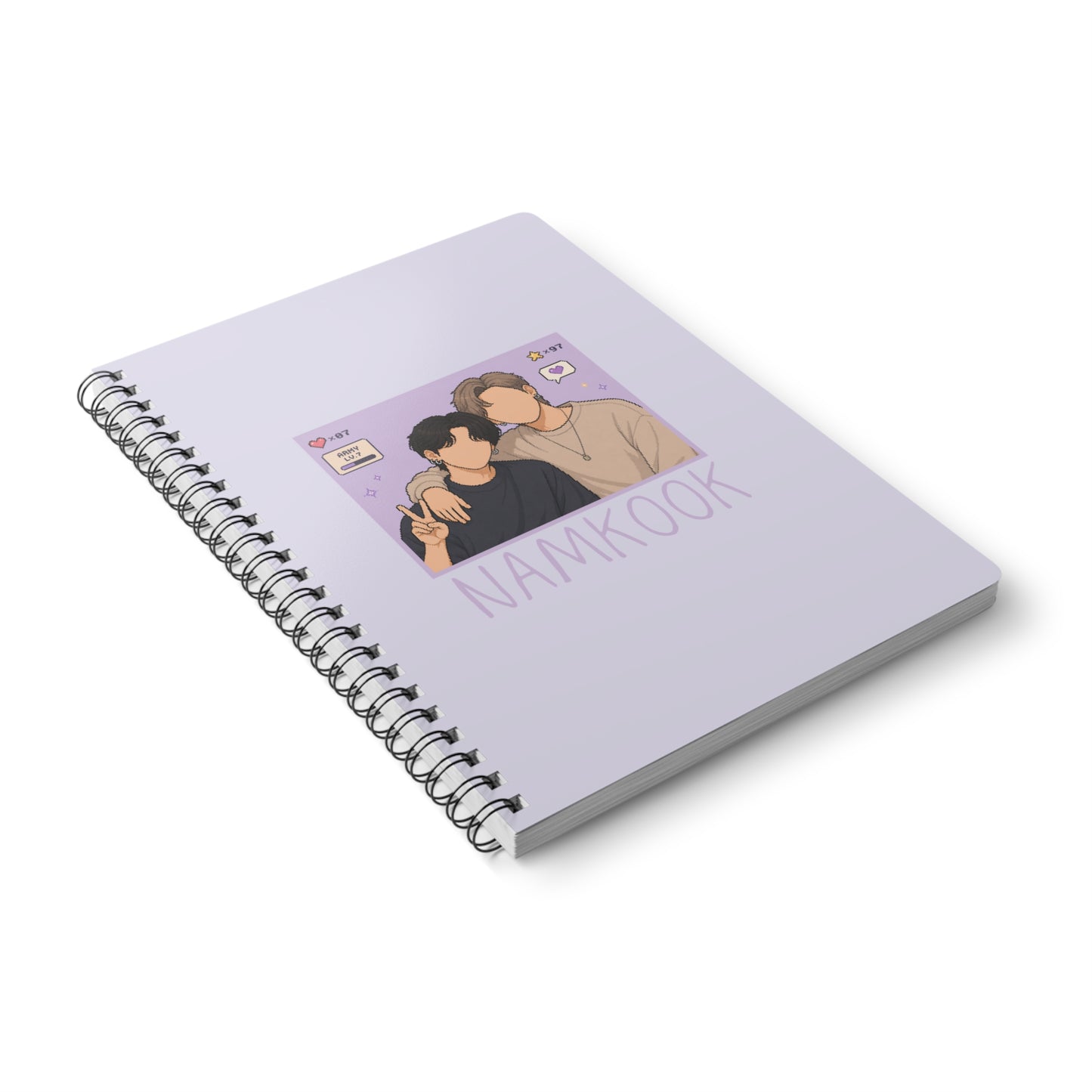 Namkook (Namjoon & Jungkook) Wirobound Softcover Notebook, A5