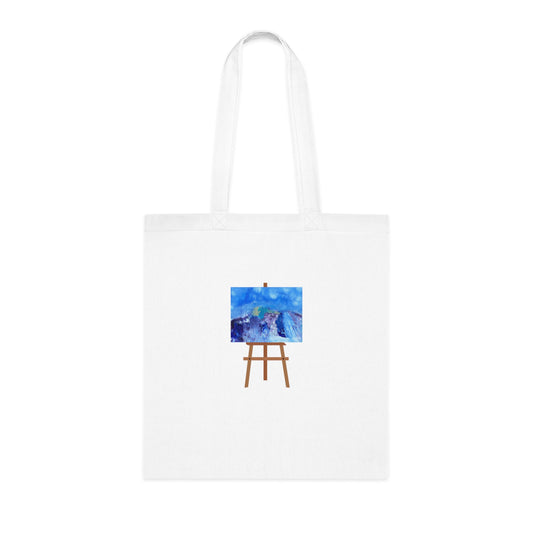 Jus' Peak (Easel) Cotton Tote