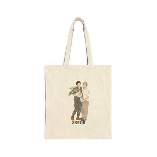 2Seok (J Hope & Jin) Cotton Canvas Tote Bag
