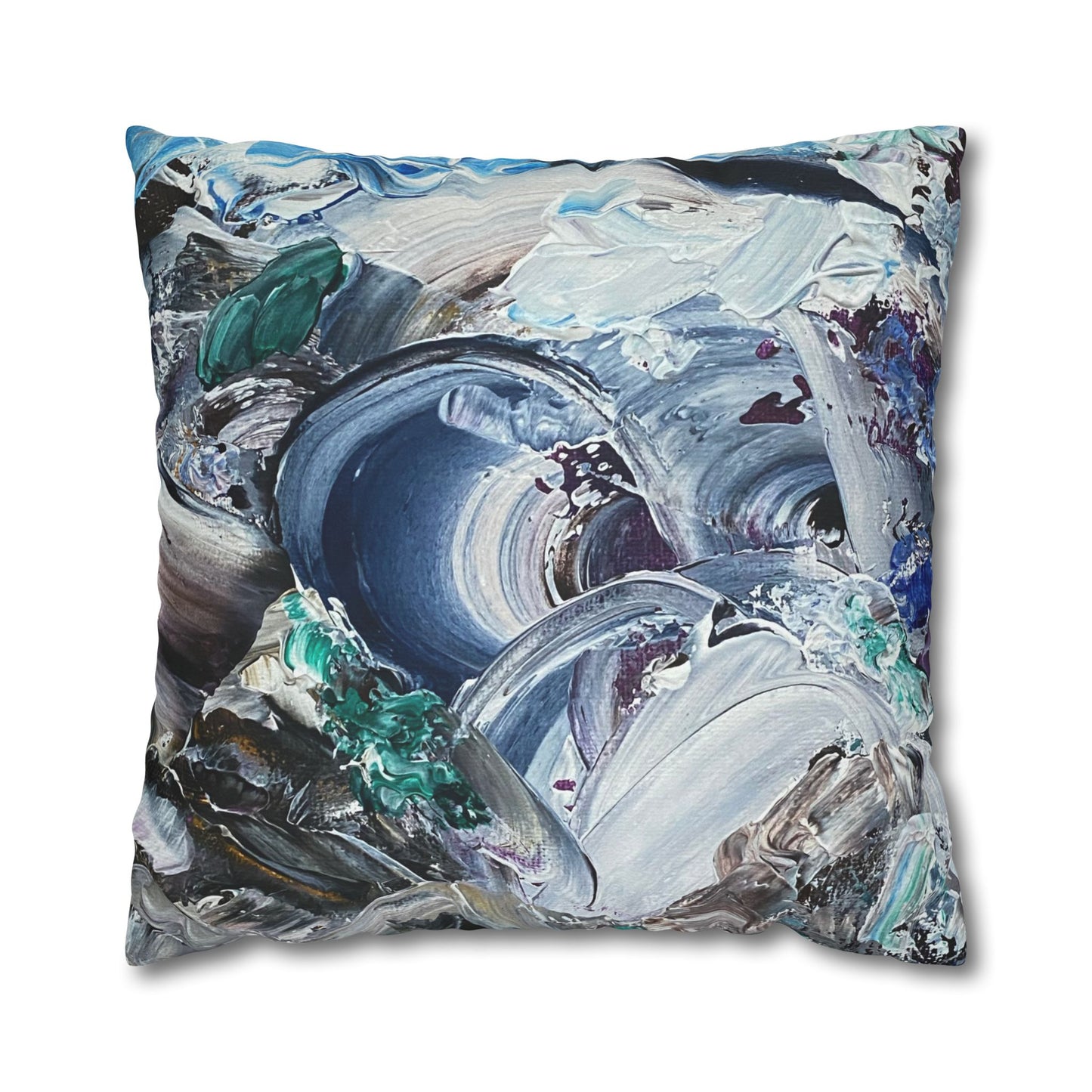Catch A Big Wave Square Poly Canvas Pillowcase
