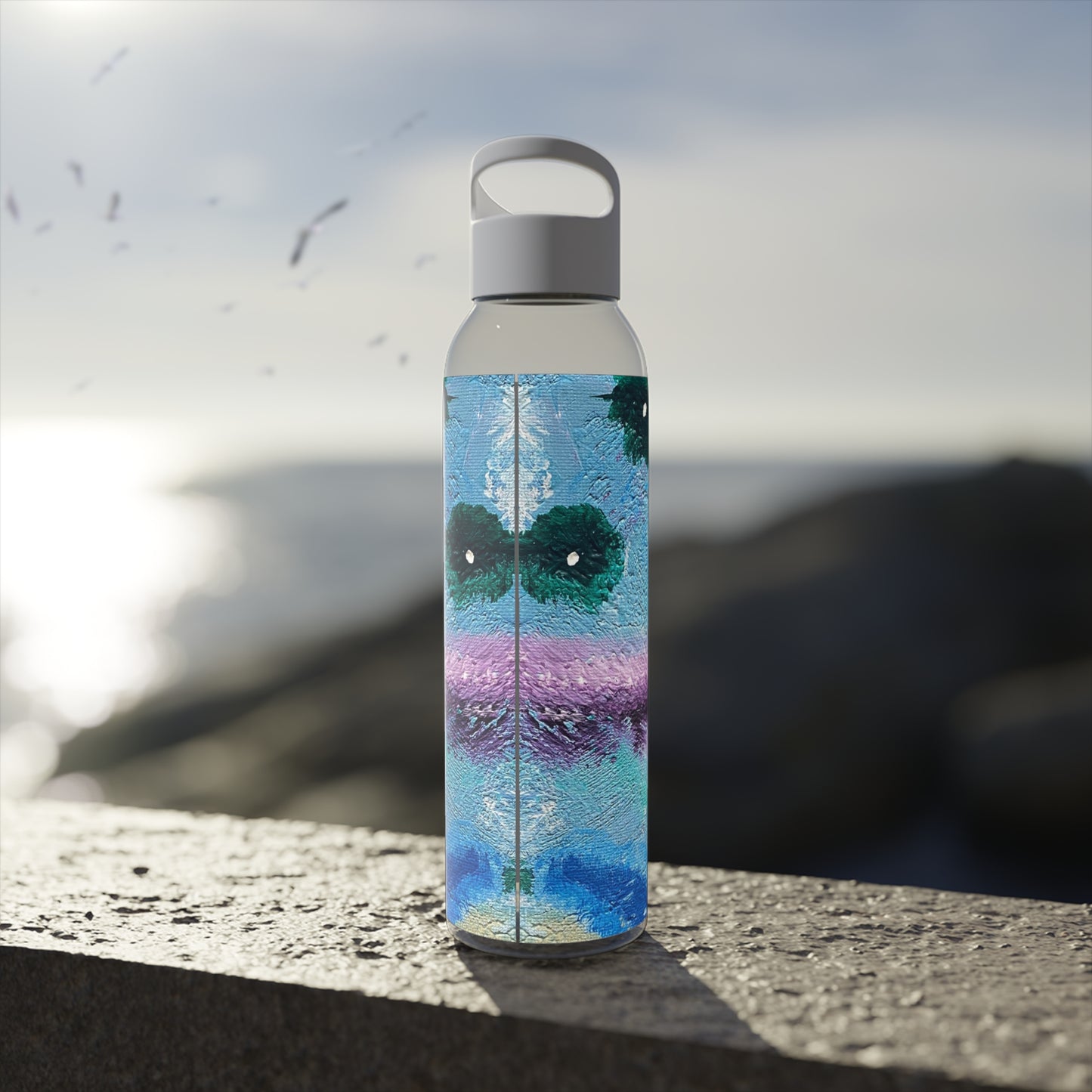 Petri Dish With An Accent Sky Water Bottle