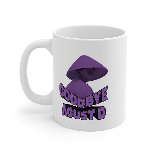Goodbye Agust D (Purple) 11oz White Mug