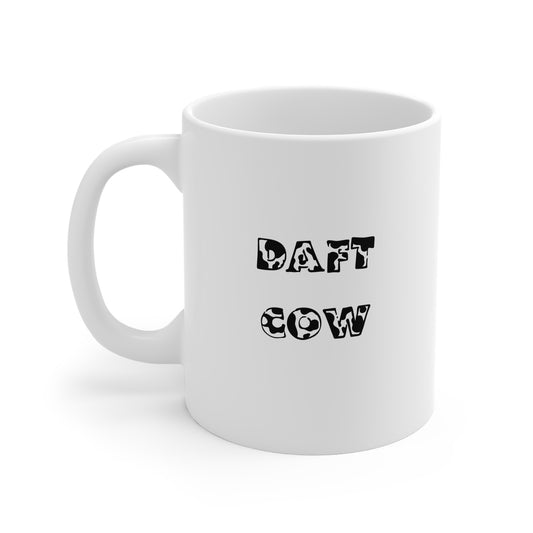 Daft Cow (Print) 11oz White Mug