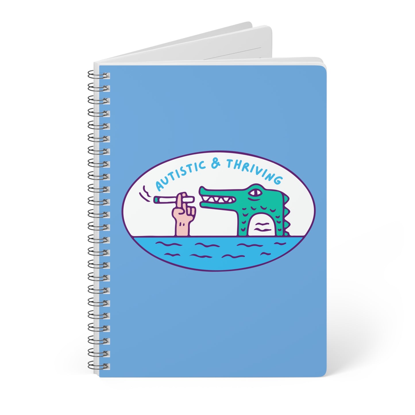 Autistic & Thriving (2) Wirobound Softcover Notebook, A5