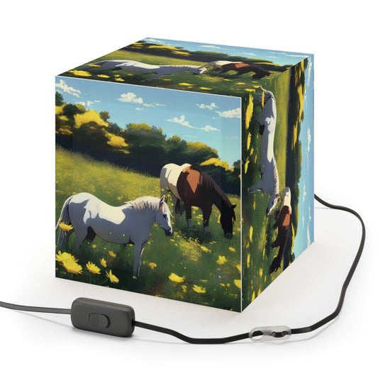 Horses Light Cube Lamp