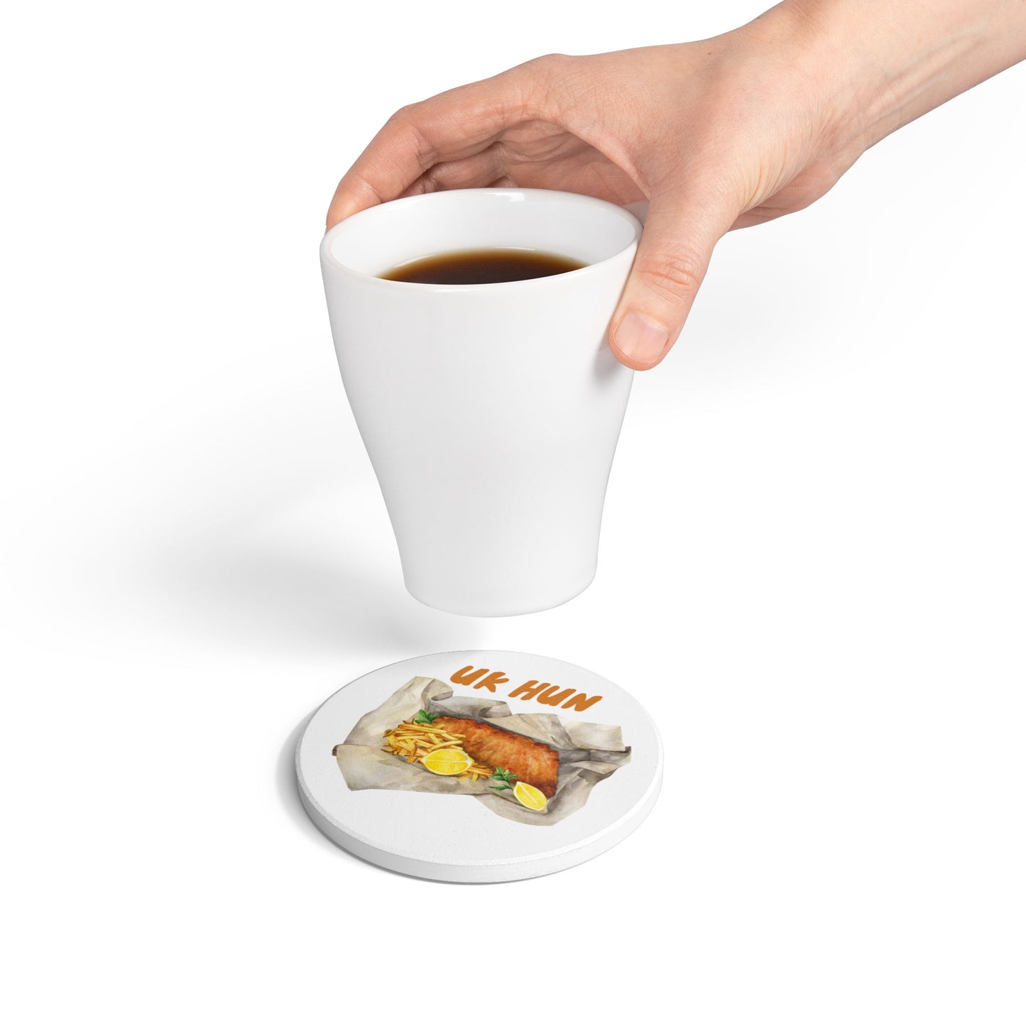 UK Hun Ceramic Coaster