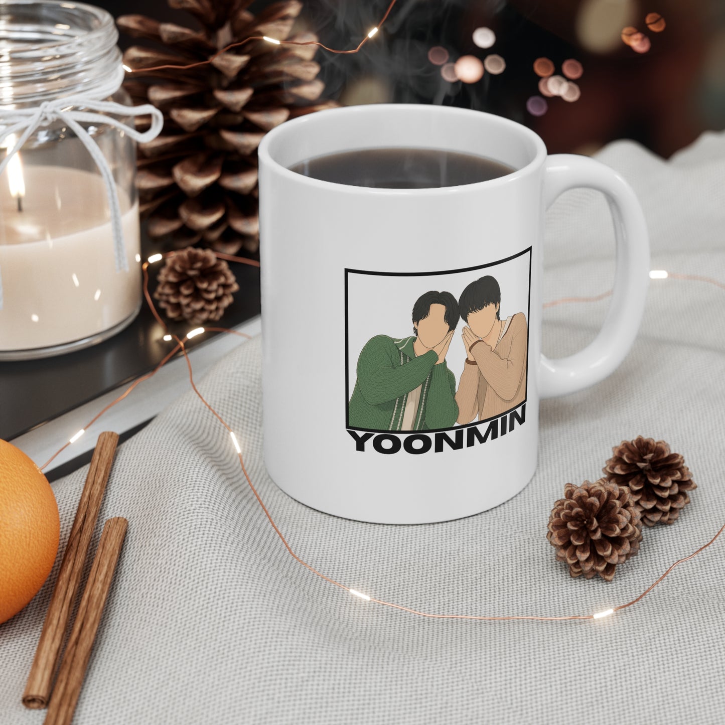 Yoonmin (Yoongi & Jimin) 11oz White Mug