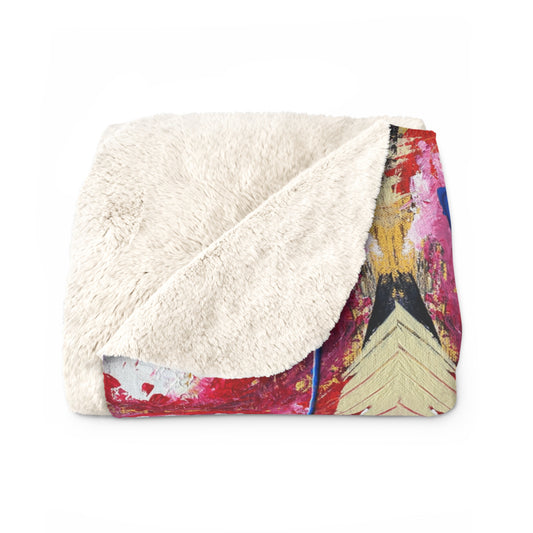 I Sore Sherpa Fleece Blanket