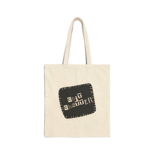 Chit Chatter Cotton Canvas Tote Bag