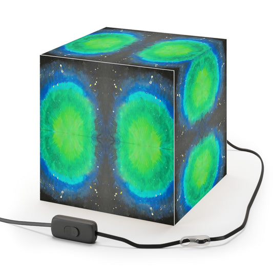 Still Big But Green Light Cube Lamp
