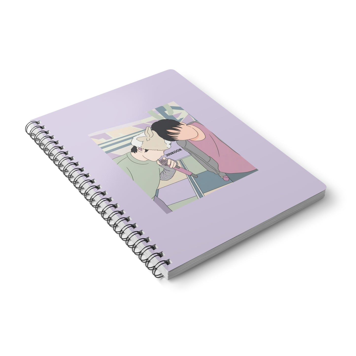Jinkook (Jin & Jungkook) Wirobound Softcover Notebook, A5