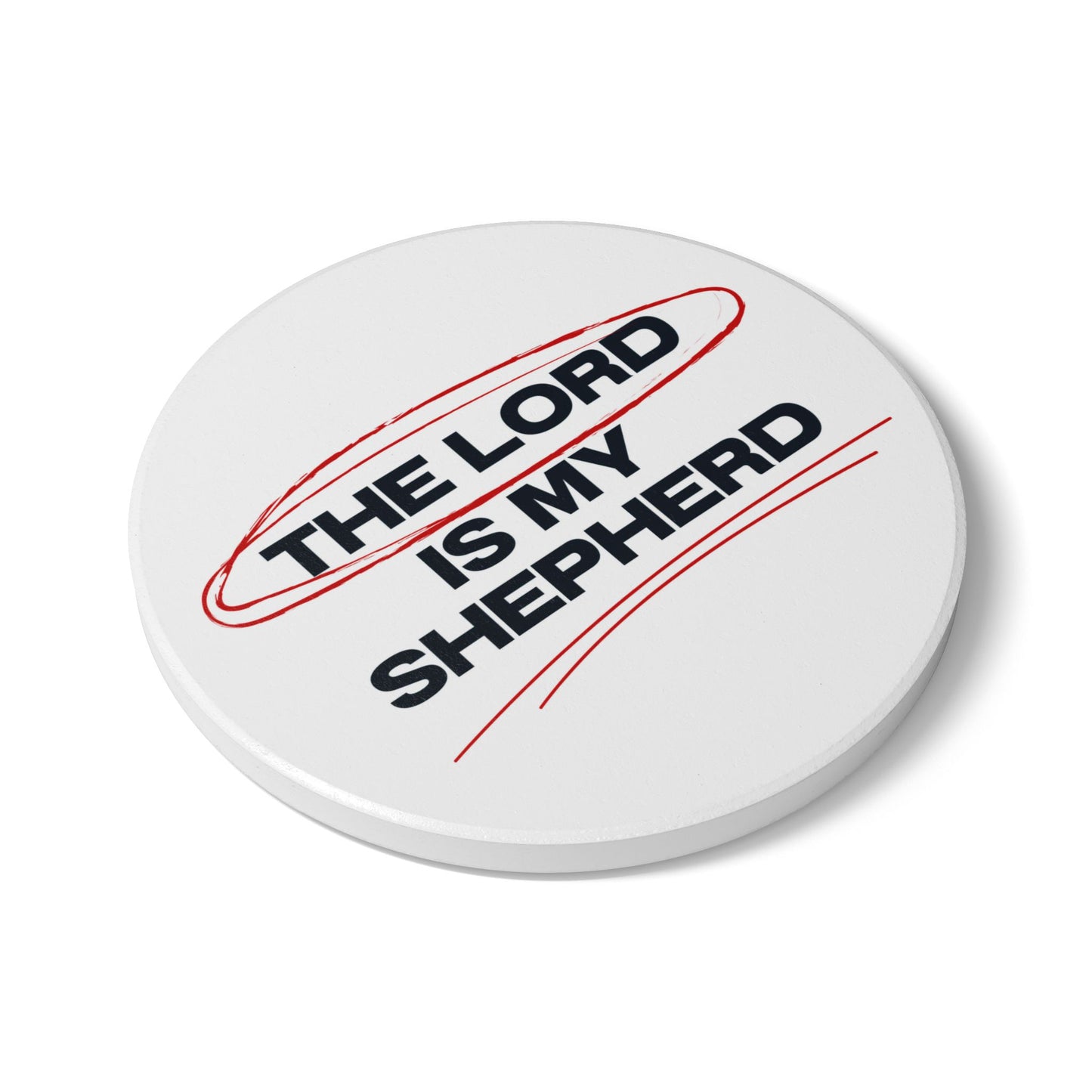 The Lord Is My Shepherd (1) Ceramic Coaster