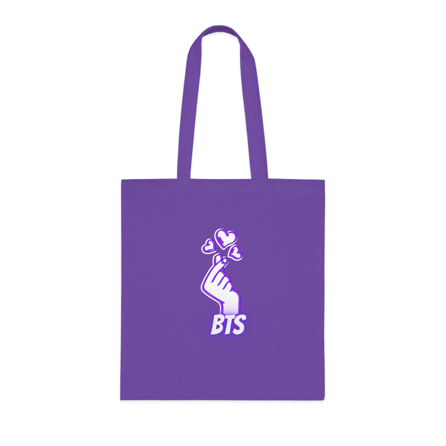 BTS Heart Cotton Tote