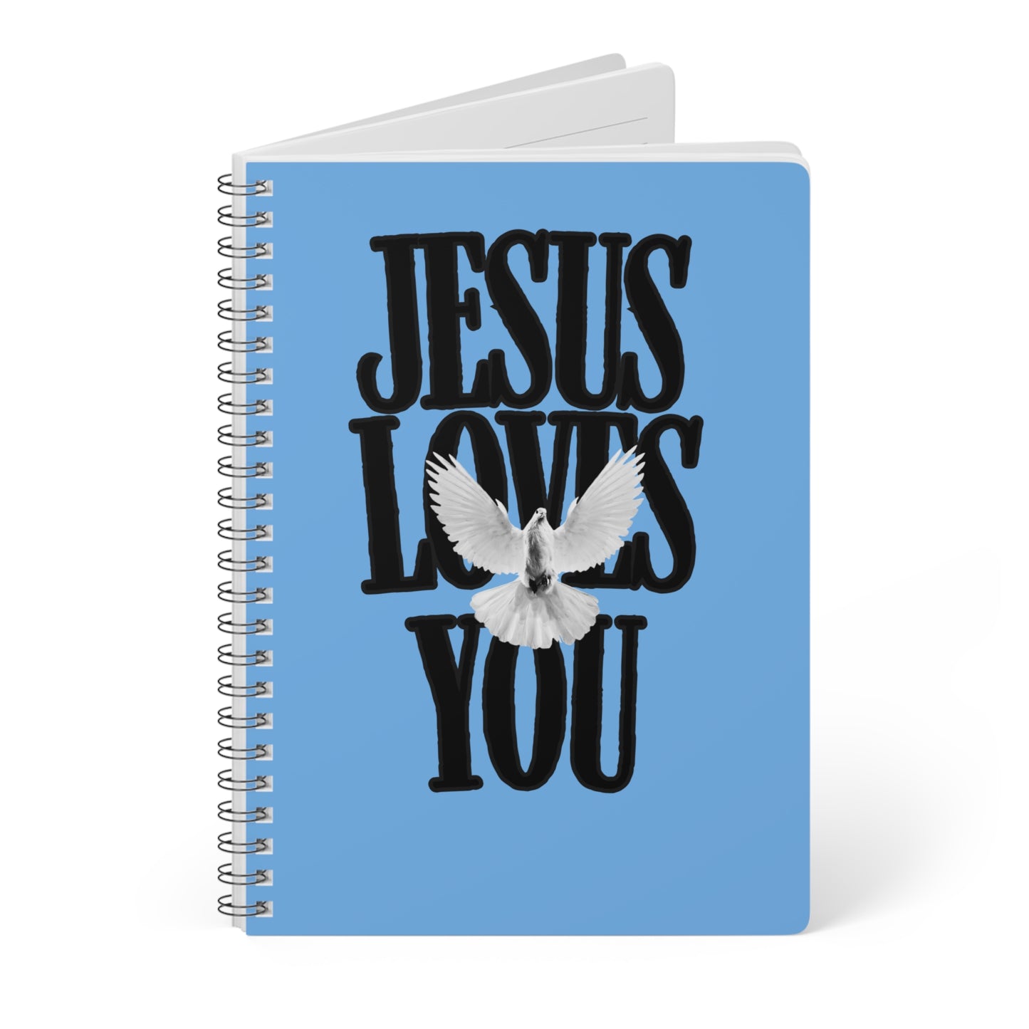 Jesus Loves You (1) Wirobound Softcover Notebook, A5