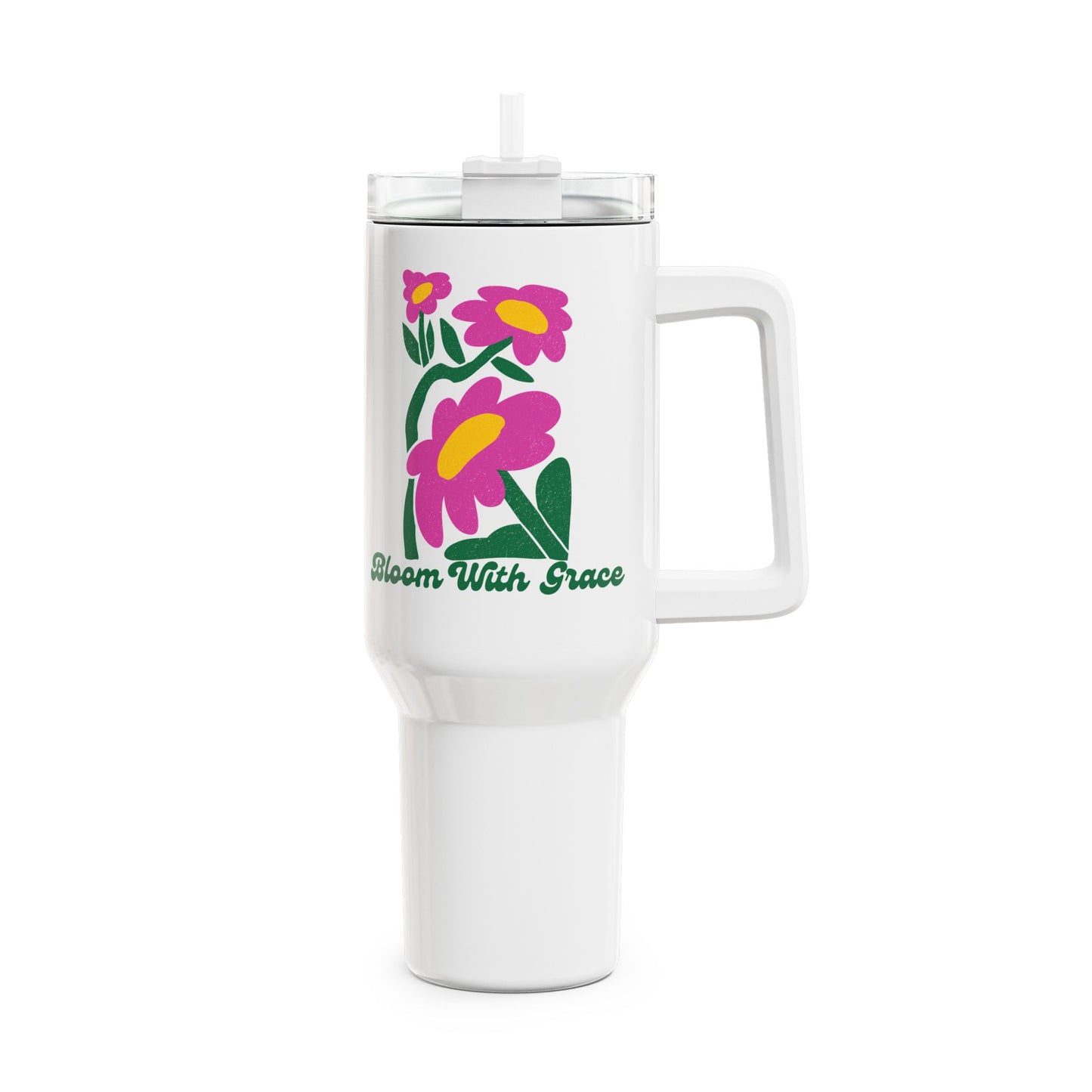 Bloom With Grace Tumbler, 40oz