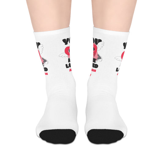 You Are Loved Mid-length Socks