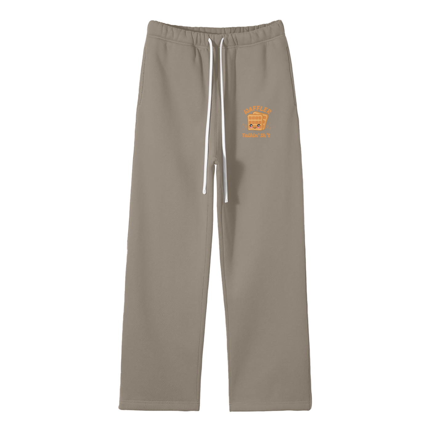Waffler Streetwear Fleece Straight Leg Pants