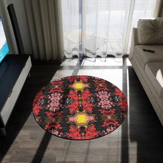 Call My Bluff Digi Round Rug