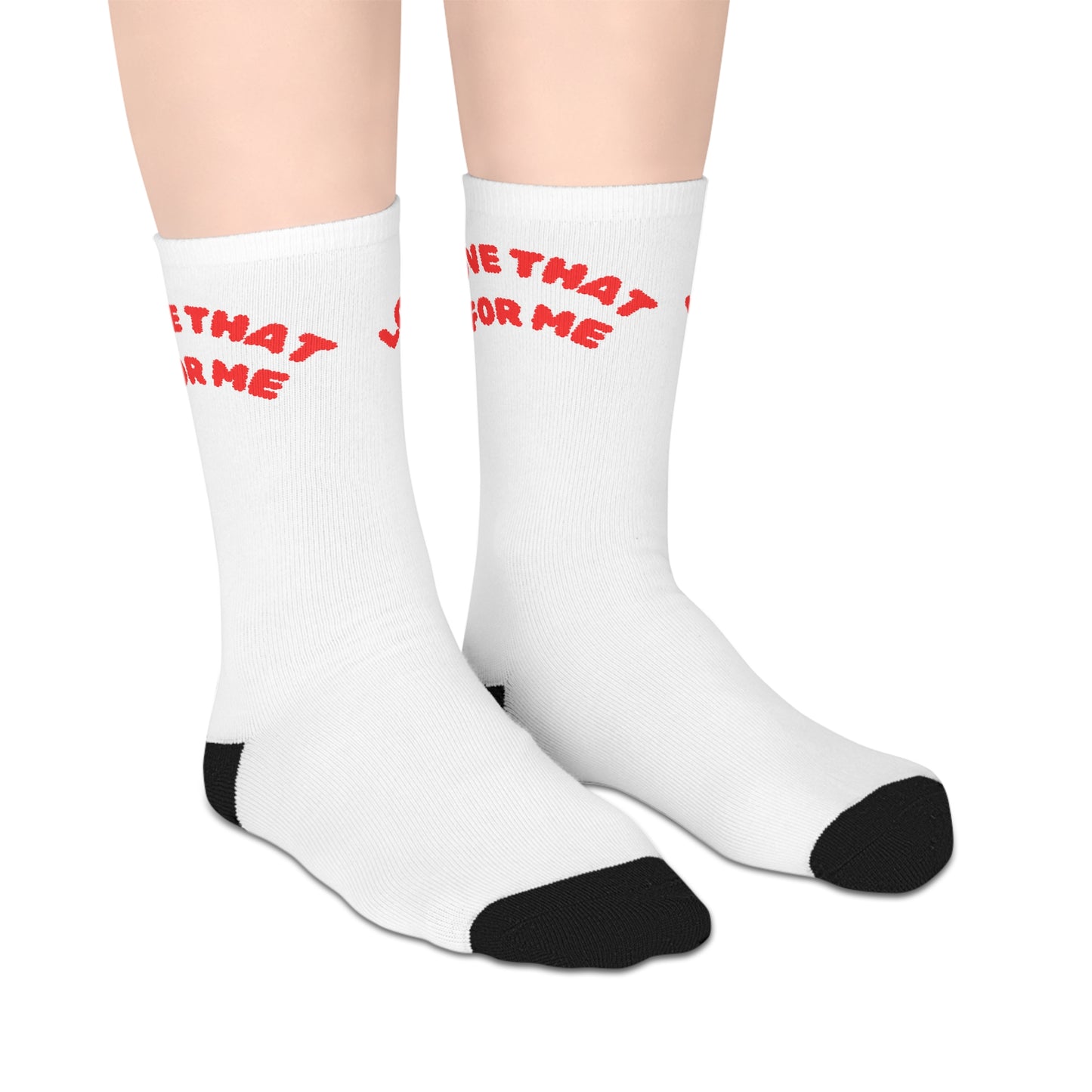 Love That For Me Mid-length Socks (White)