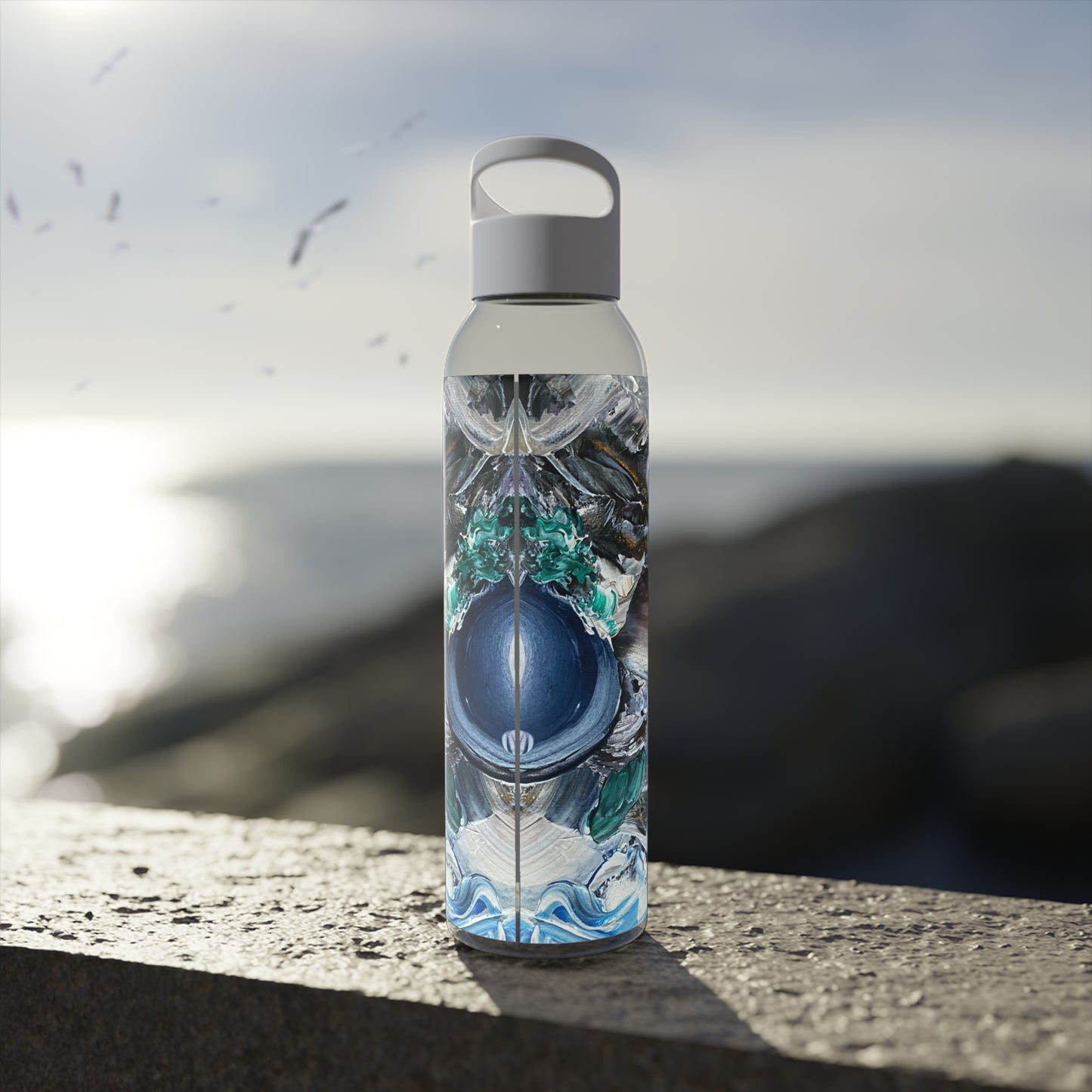 Catch A Wave Sky Water Bottle