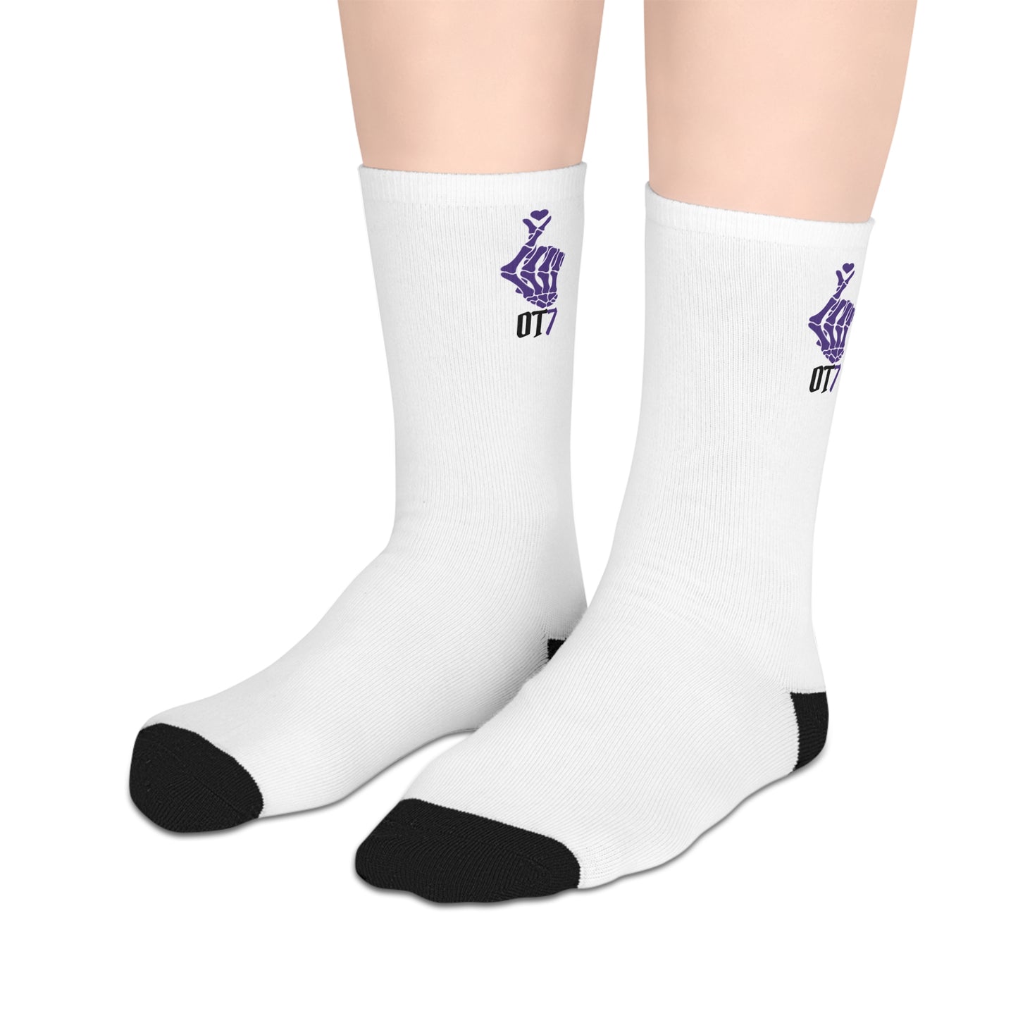 OT7 Mid-length Socks (White)