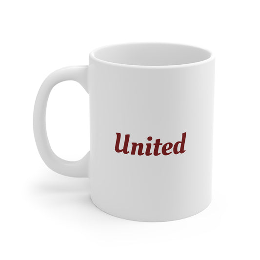 United 11oz White Mug