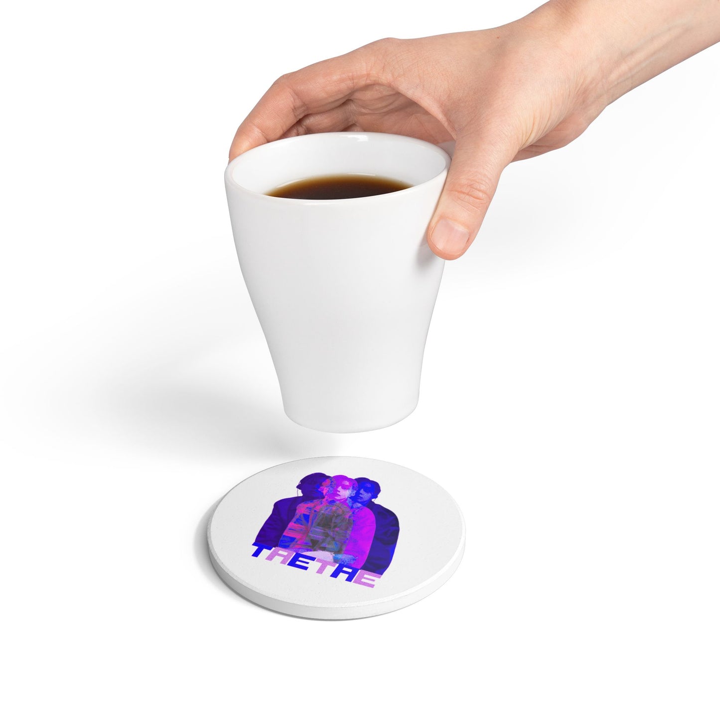 TaeTae (Purple) Ceramic Coaster