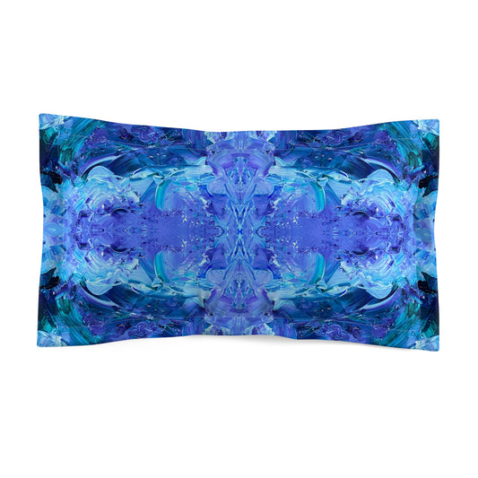 Waves Of Sapphire Microfiber Pillow Case