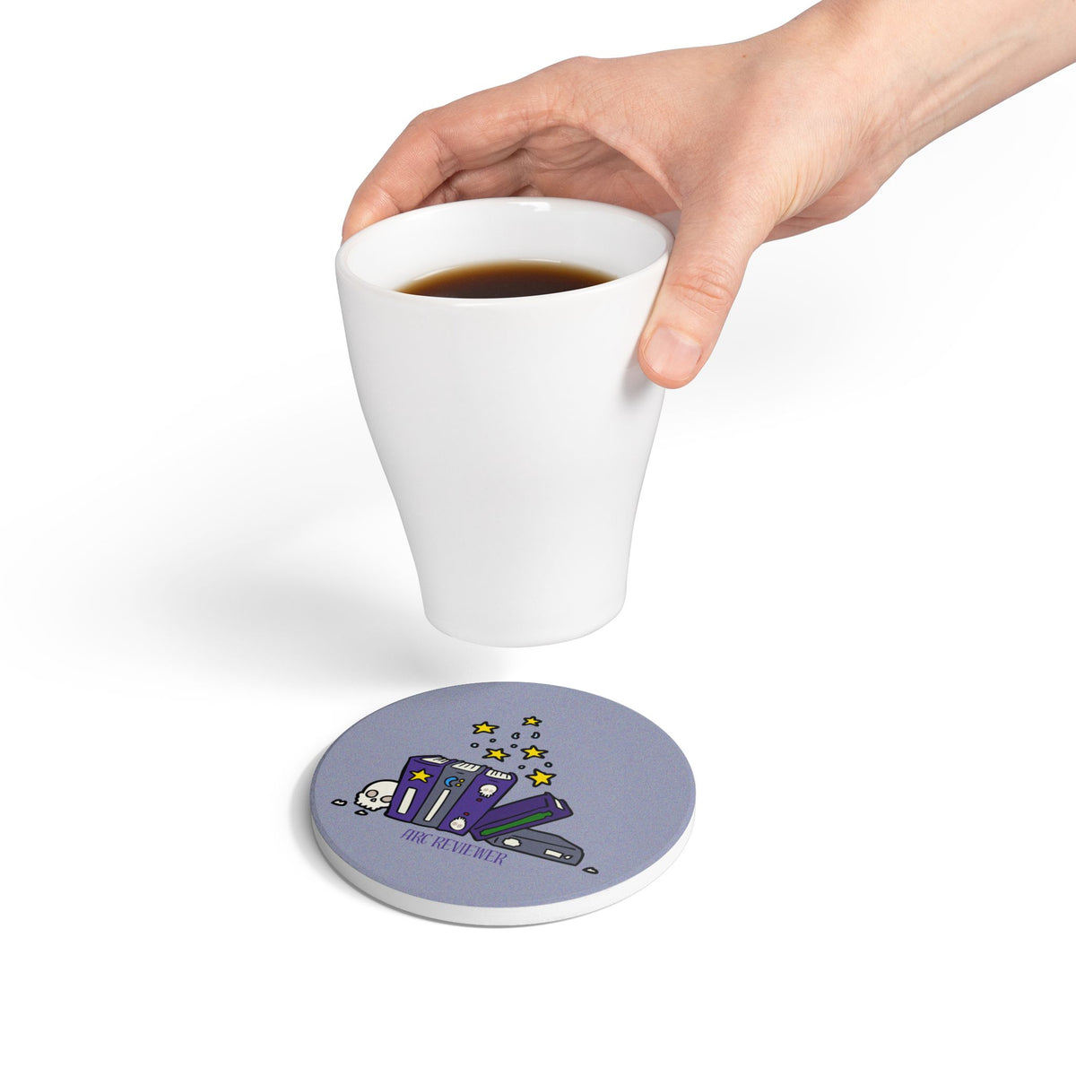 Arc Reviewer (Skull) Ceramic Coaster