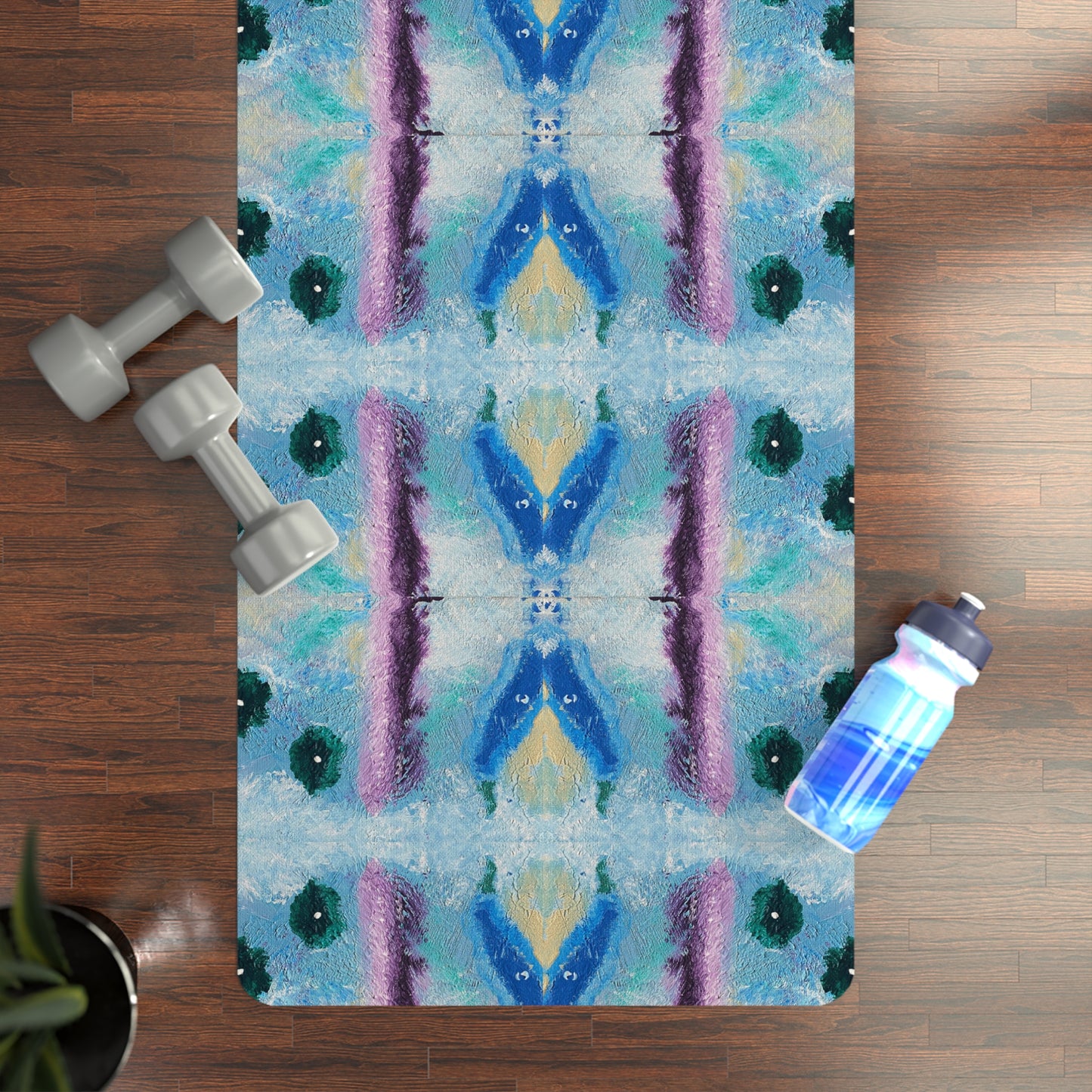Petri Dish With An Accent Rubber Yoga Mat