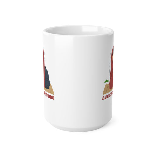 Autistic & Surviving (1) Ceramic Coffee Cup, 15oz