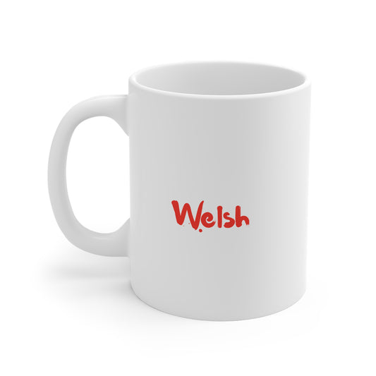 Welsh 11oz White Mug