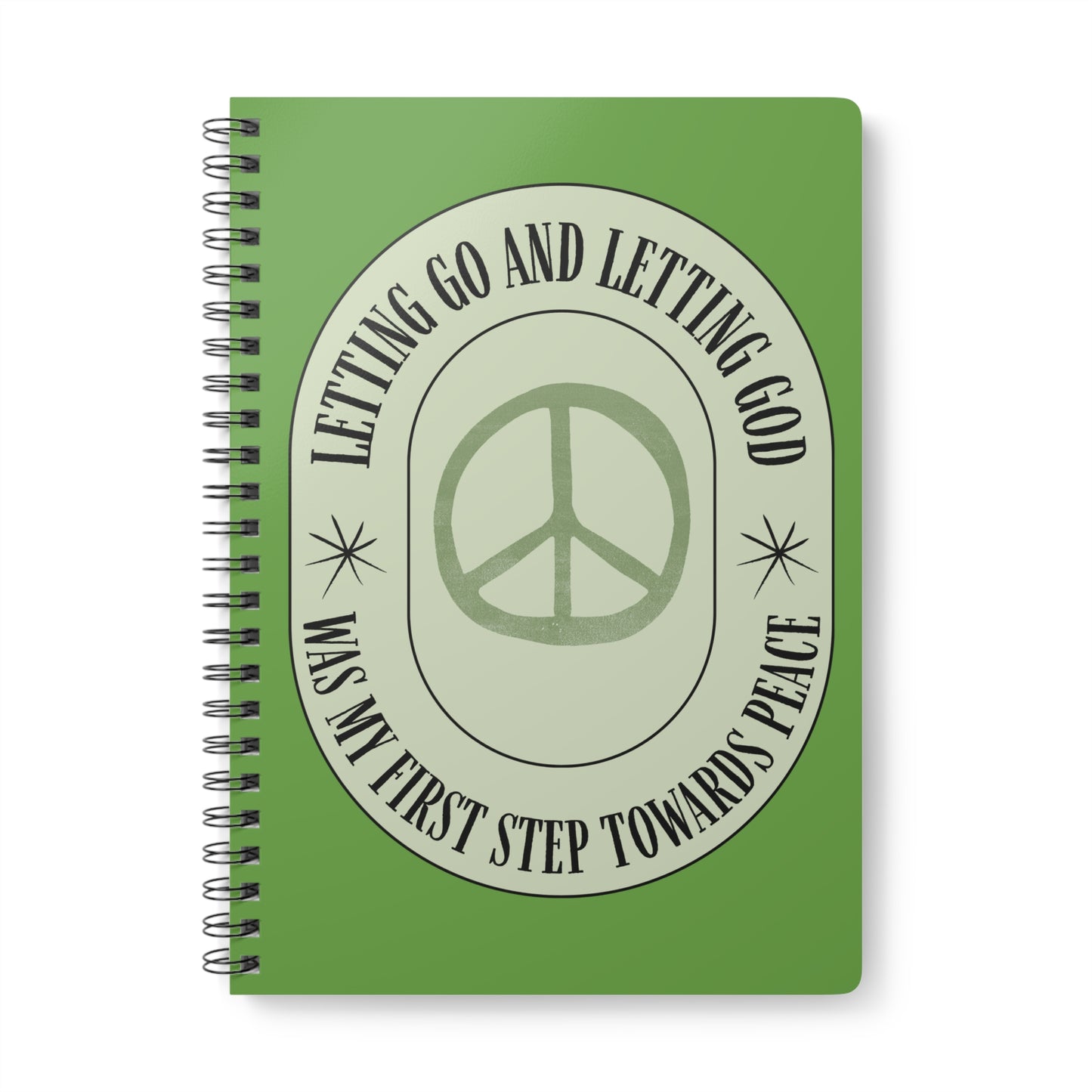 Letting Go & Letting God Wirobound Softcover Notebook, A5