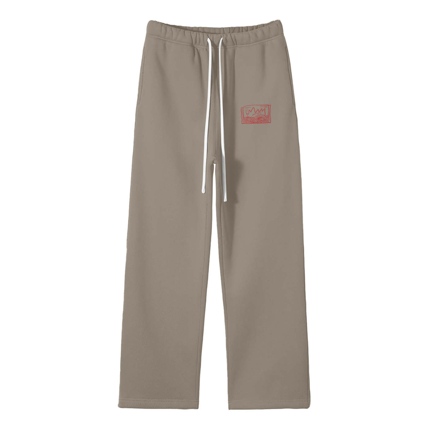 Neurospicy (Ramen) Streetwear Fleece Straight Leg Pants