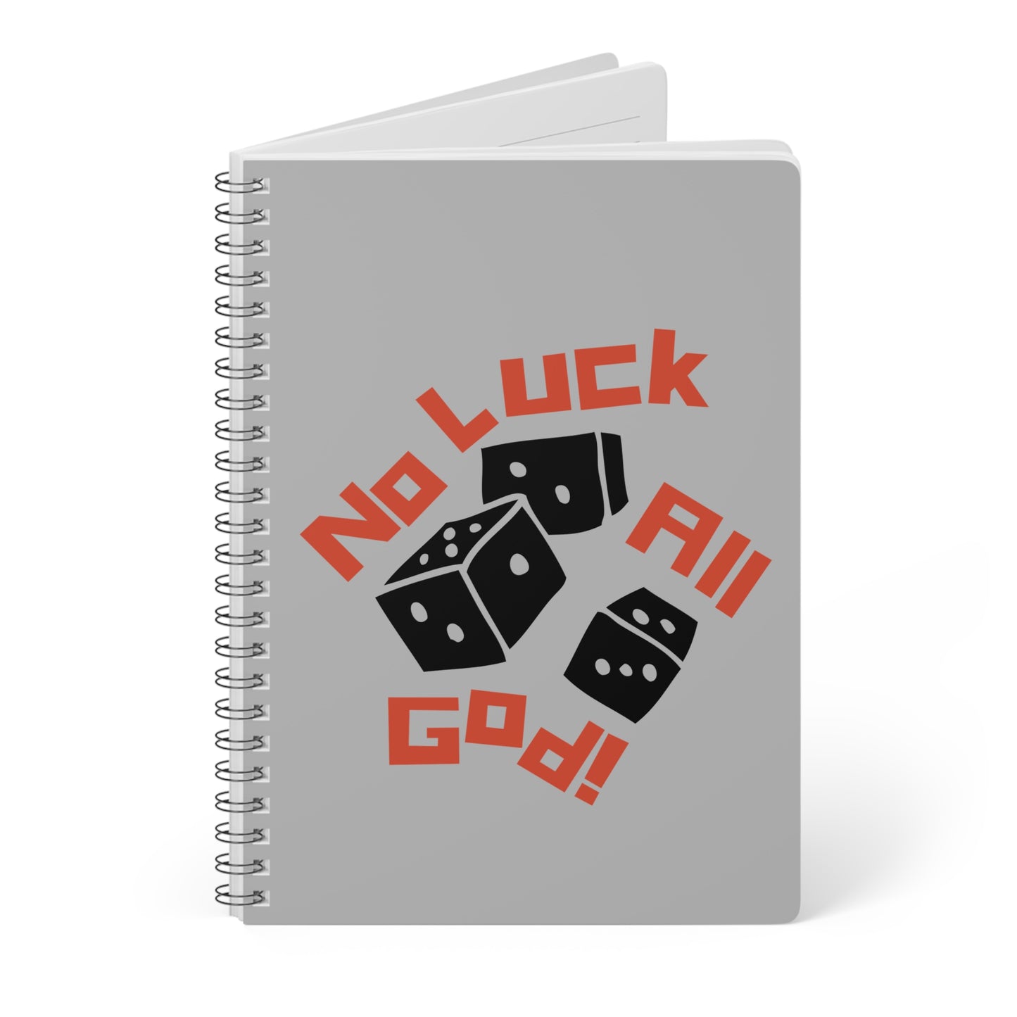 No Luck All God (1) Wirobound Softcover Notebook, A5