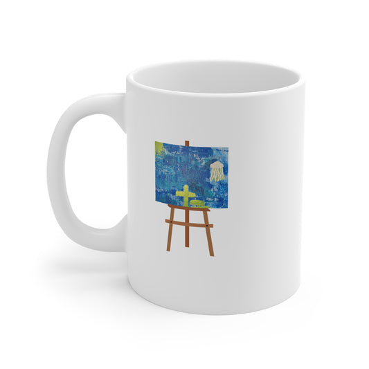 Jelly Baby (Easel) 11oz White Mug