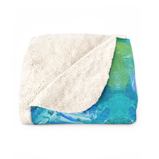Sea Surchin Sherpa Fleece Blanket