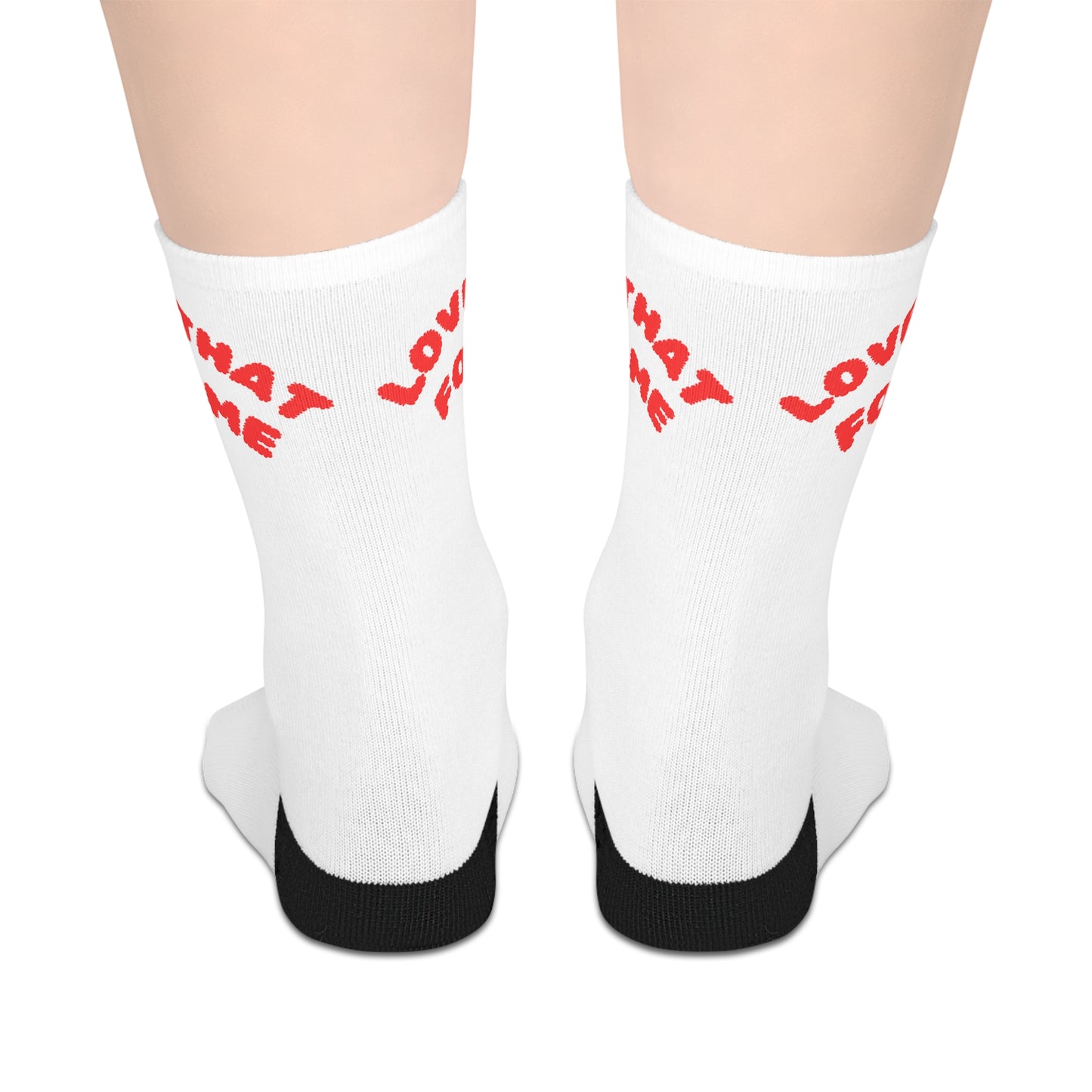 Love That For Me Mid-length Socks (White)
