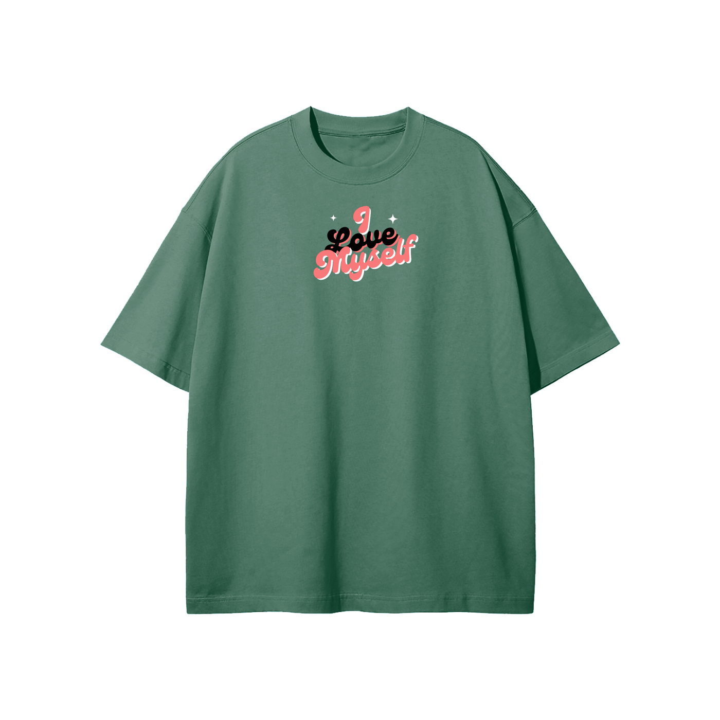 I Love Myself (1) Streetwear Heavyweight Loose Fit T-Shirt