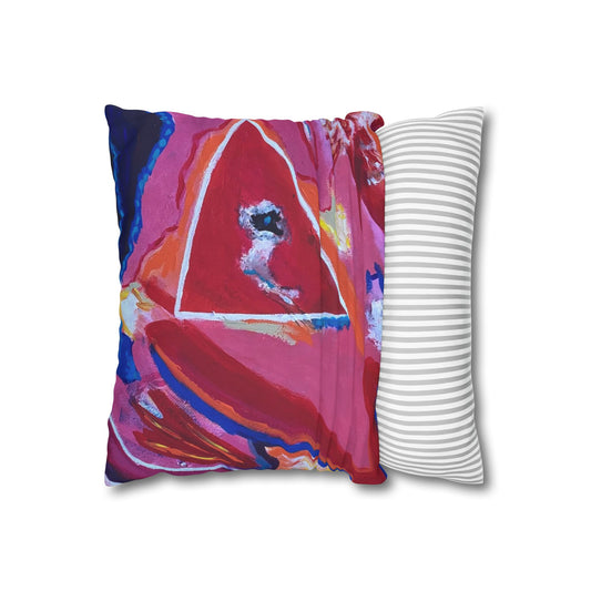 C U in Hellsinki Square Poly Canvas Pillowcase