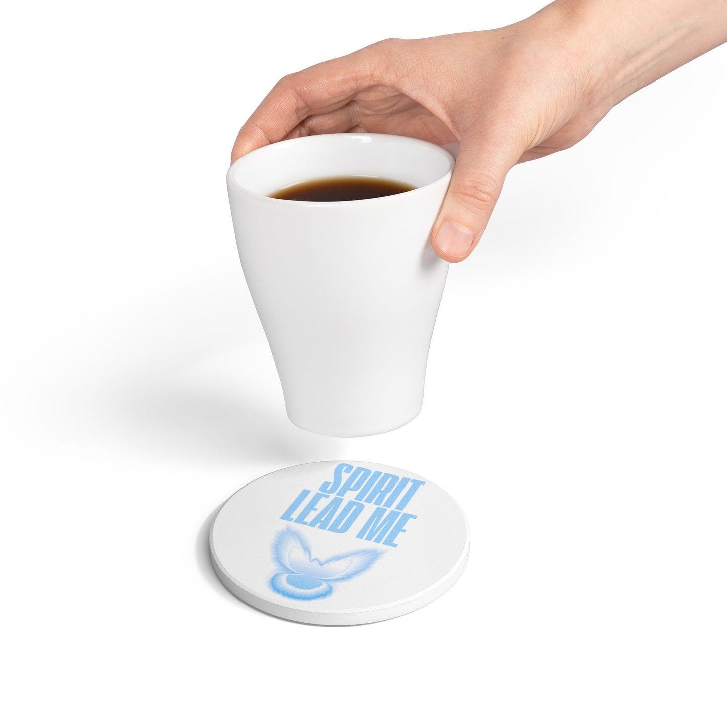 Spirit Lead Me Ceramic Coaster